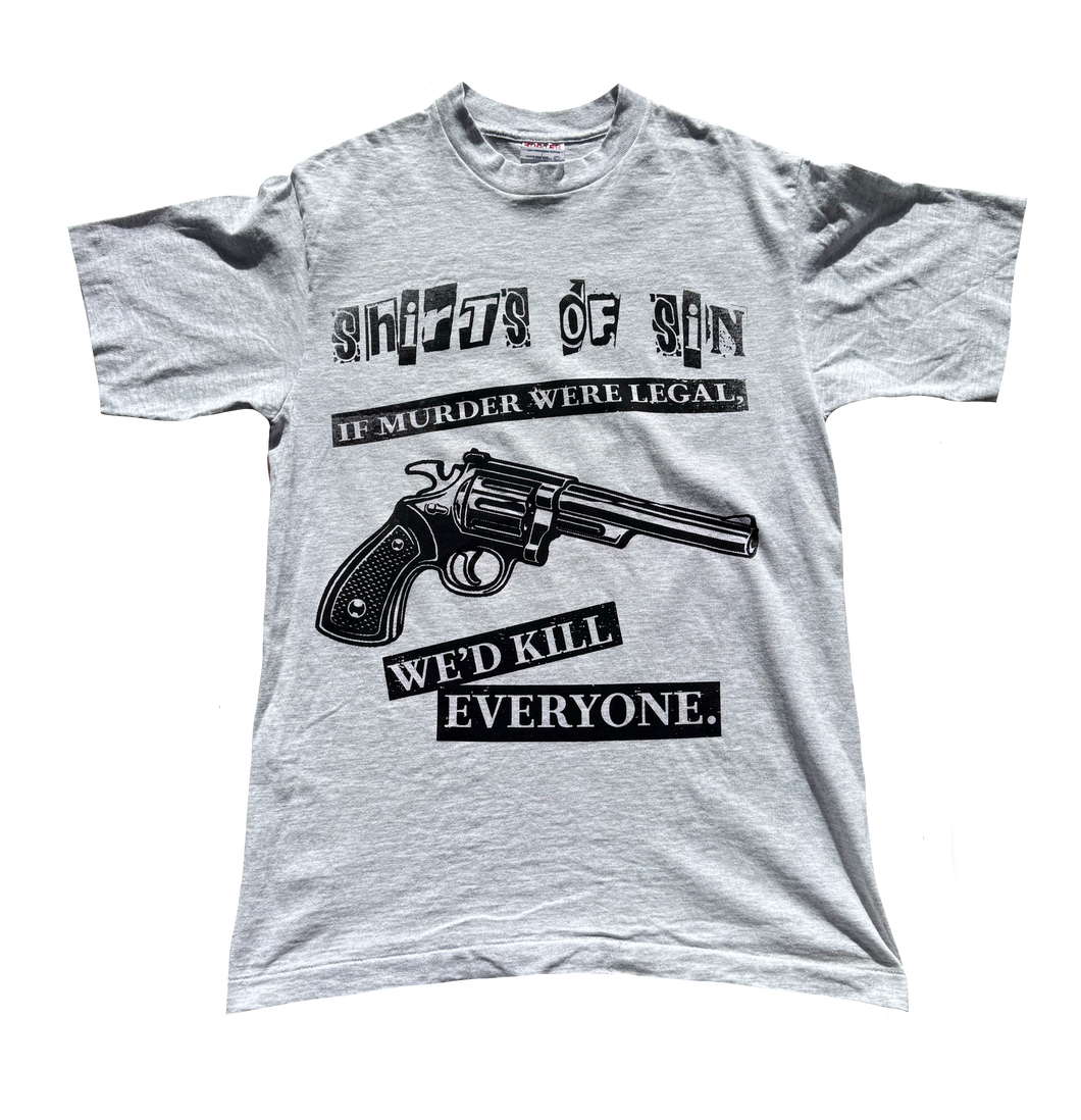 Legalise Murder t-shirt Grey