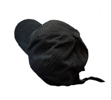 Load image into Gallery viewer, washed n faded black corduroy hat
